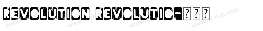 REVOLUTION REVOLUTIO字体转换